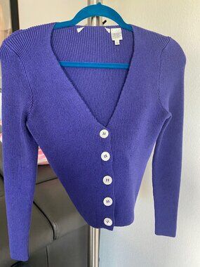GORGEOUS VINTAGE WAYNE ROGERS BOLERO SWEATER - SIZE M